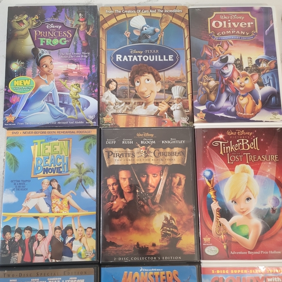 Disney, DreamWorks DVD bundle of 9 movies with cases. All work. - Picture 3 of 5